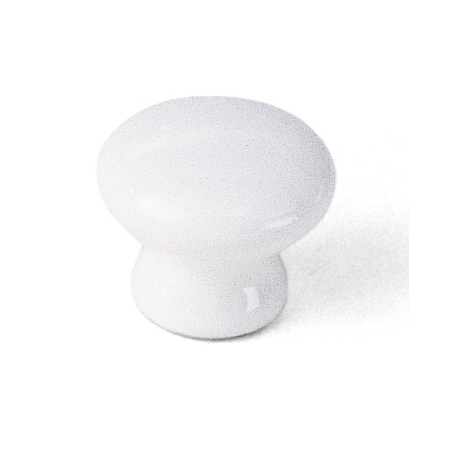 Laurey 1 3/8" Porcelain Knob, White 1642